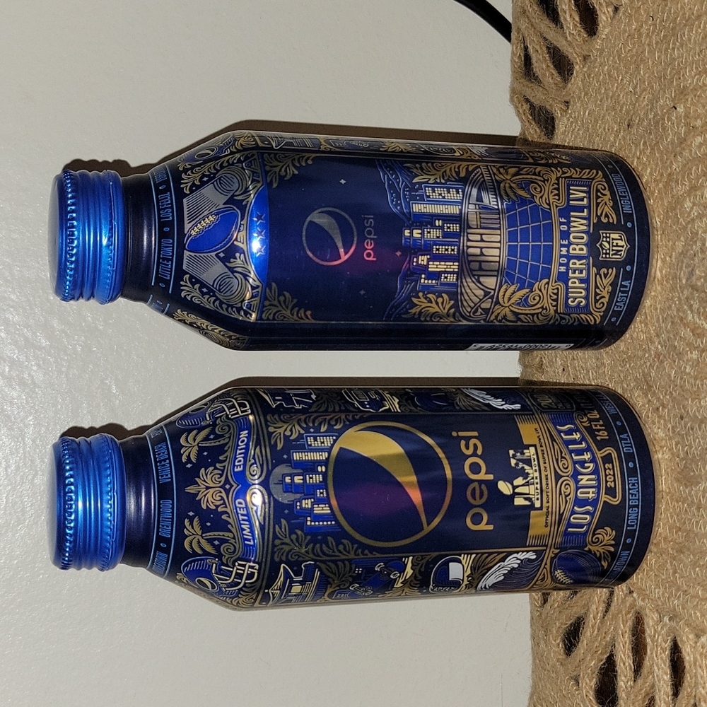 Pepsi Bottle Super Bowl 2022 limited edition LVI Los Angeles Price Each.